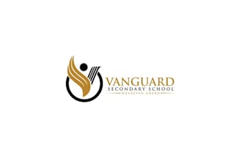 do modern beautiful clean vanguard secondary school logo