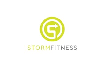 design traditional elegant storm fitness logo