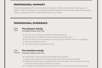 do resume writing and I am good at resume writing