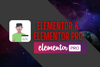 build wordpress website with elementor, elementor pro