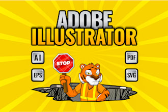 do quality graphic design in adobe illustrator and convert to ai, eps, pdf, svg