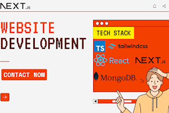 build website using react js, next js with tailwind css