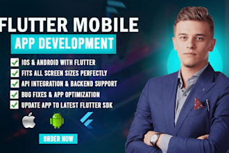 be your flutter android and ios mobile app developer