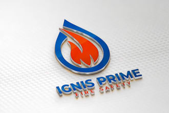 make five 3d mockups of your logo