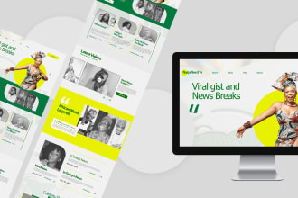 design brand assets and landing page