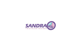 design illustrate amazing swim triathlon trainer logo