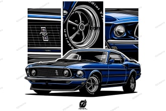draw vector cartoon car illustration from your photo