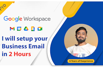 create your business email on google workspace