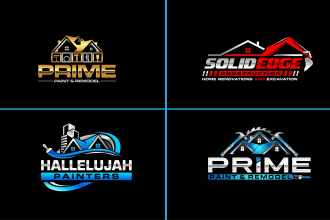 make unique home repair, remodeling, painting, roofing, handyman logo
