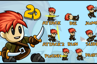 make game characters and sprite animations