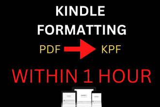 convert PDF to epub and amazon kpf kindle create