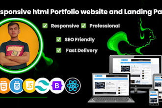 design and redesign website landing page, portfolio website