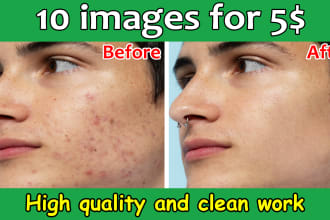 do natural beauty face skin photo retouching