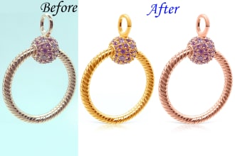 do unique jewelry retouching high quality professionally