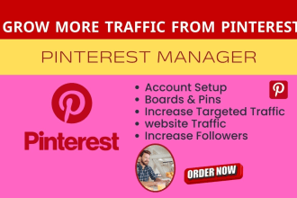 manage your pinterest account, create pins and boards to get more traffic
