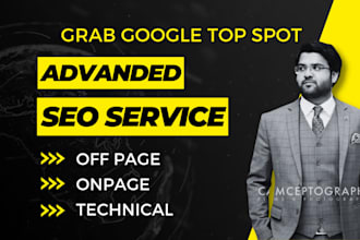 do wordpress, shopify website SEO service for google ranking