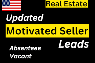 provide you motivated seller leads with skip tracing
