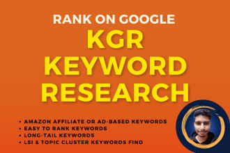do high ranking kgr keyword research for amazon affiliate