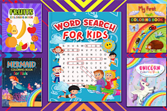 create kids book cover design for amazon KDP