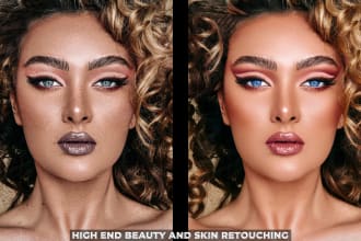 do high end beauty skin, portrait and headshot retouching