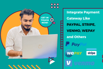 stripe, paypal, venmo, and wepay payment integration on your website and mobile