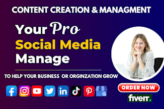 social media marketing manager and content creator