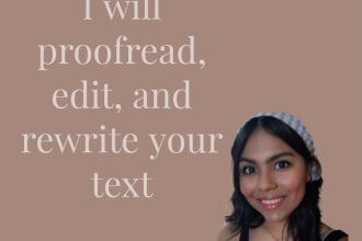 proofread, edit, and rewrite any text