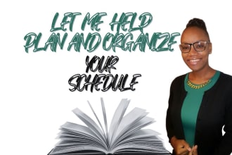 help plan and organize your schedule
