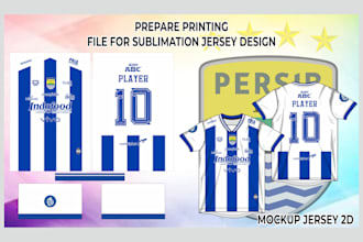 prepare printing file for your sublimation jersey design