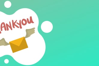 write a promotional or thank you email for your company