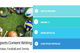 write plagiarism free any sports article
