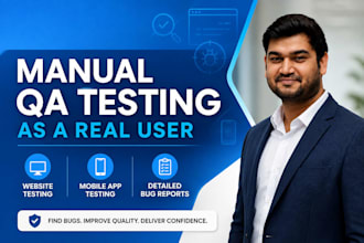 do software testing and user testing for quality assurance of your website
