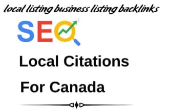 20,000 canada local citations local listing business listing backlinks