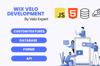 develop custom features using wix code, velo