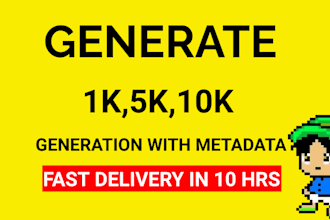 generate 10k nfts collection in 24 hour
