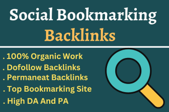 provide 300 high quality social bookmarking manually for white hat SEO