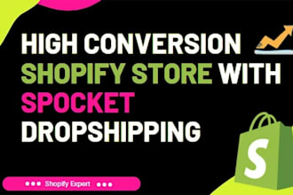 create a elegant shopify store for dropshipping