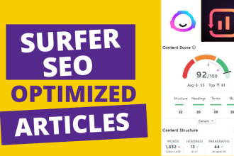 write surfer SEO optimized articles with jarvis or jasper ai