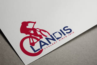 design professional landis bicycle logo for your brand