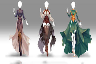 do fashion design and clothing technical flat sketch