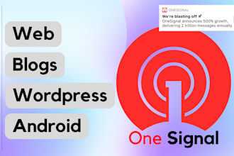 integrate onesignal push notification on app or website