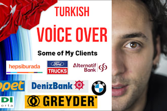 do professional high quality turkish voiceover