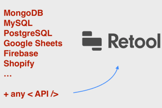 build a retool app or dashboard for your data