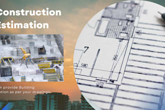 prepare construction estimates, bbs, rate analyses, ipc