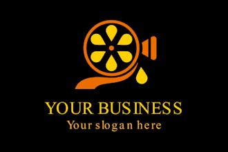 do good looking creative film logo with free source file