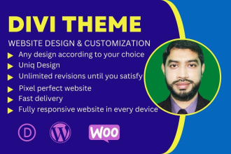 customize your divi website or do a divi wordpress website with divi theme