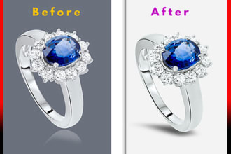 do professional jewelry retouching, editing, retouch, change background