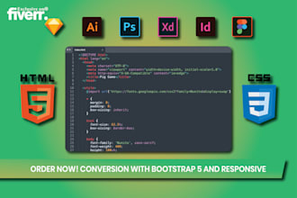 do figma to HTML conversion, pixel perfect, fully responsive website