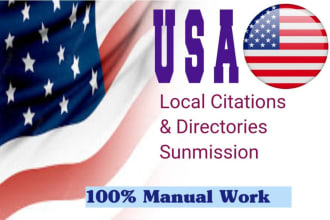do 500 USA best local citations and directory submission for local SEO