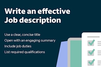 create a perfect job description for any position